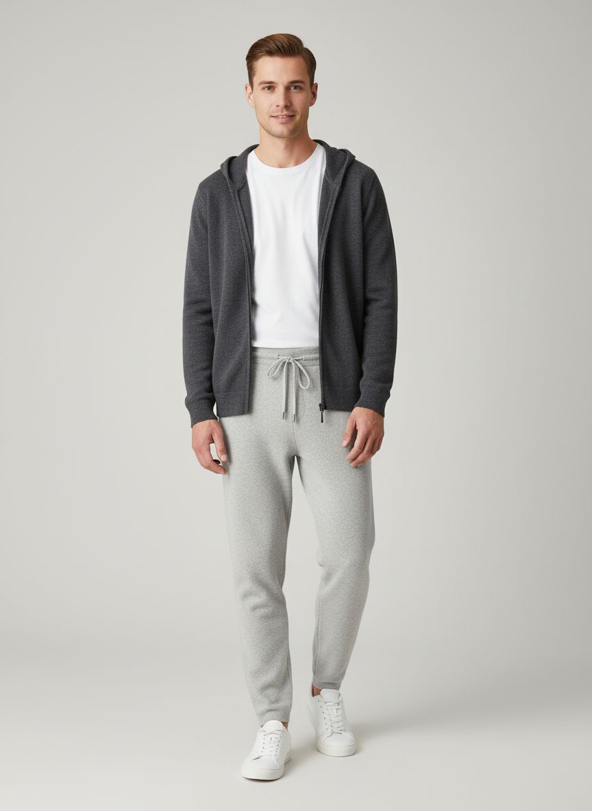 Prémiová souprava z kašmíru pro volný čas